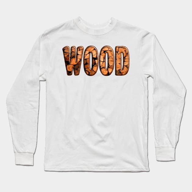 wood Long Sleeve T-Shirt by poupoune